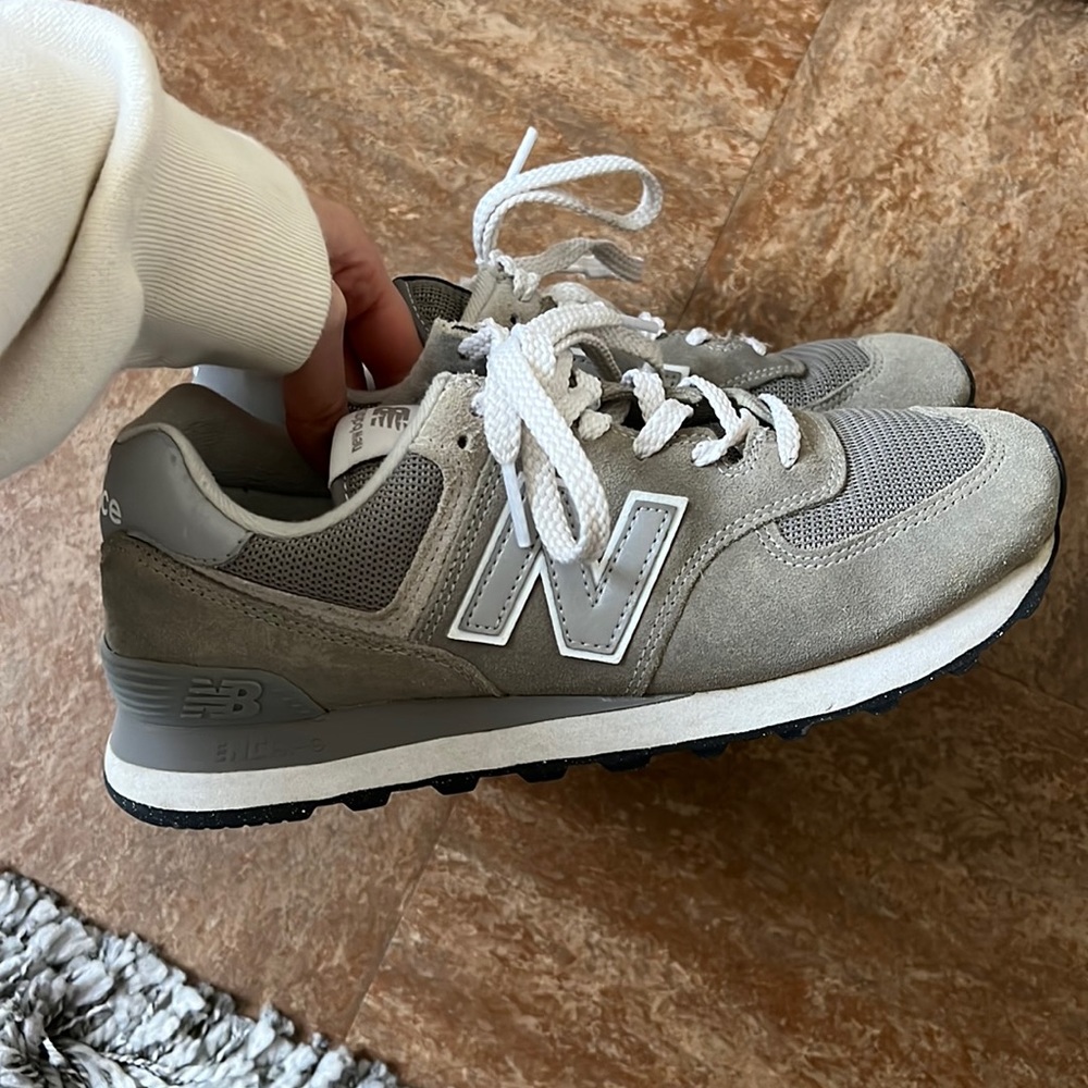 New Balance 574 Grey and White